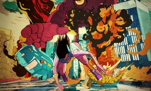 Nike Giant Robot Chase – Ilovedust – Illustrators & Artists Agents – Début Art #illustration