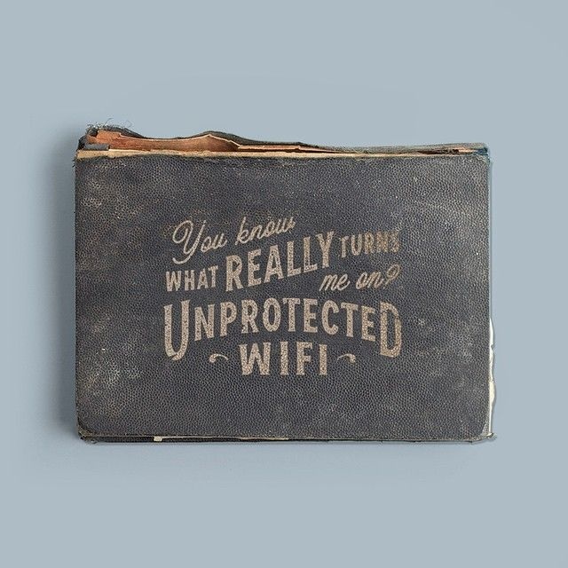Unprotected Wifi - Author Unknown