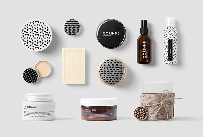 Corinne Cosmetics by Anna Trympali #packaging #graphic design