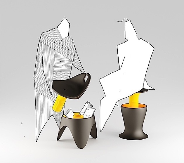Praktische Sitzmöbel von Andrej Cverha | KlonBlog #scribbles #concept #interieur #art