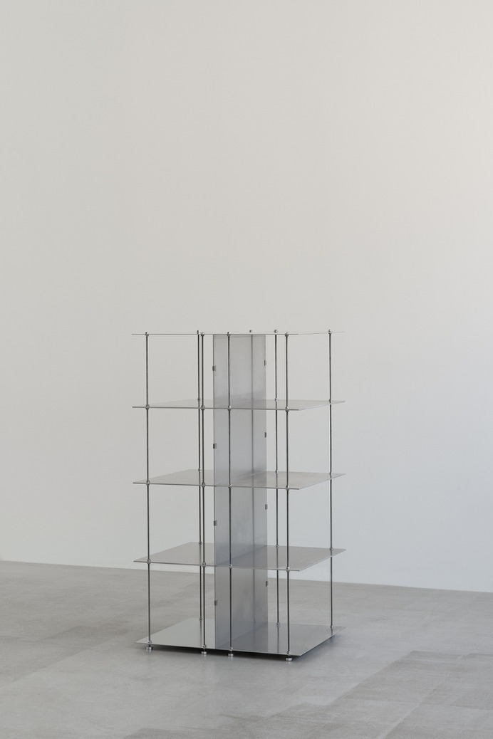Aluminum Shelf by Spatial Semiology