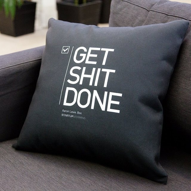 Get Shit Done Pillow #tech #flow #gadget #gift #ideas #cool