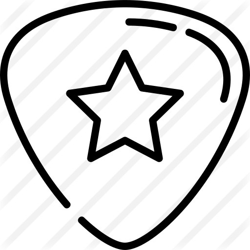 See more icon inspiration related to plectrum, music and multimedia, rock and roll, guitar pick, pick and music on Flaticon.