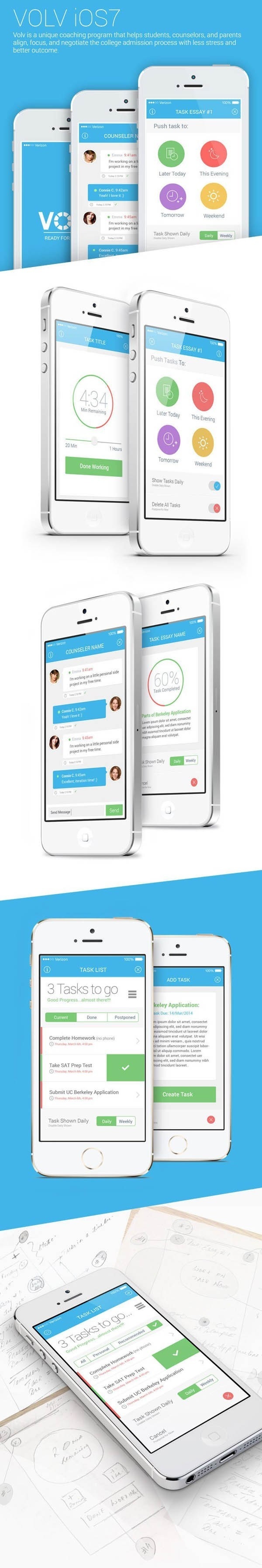 Volv: iOS7 Mobile App by Naresh Kumar