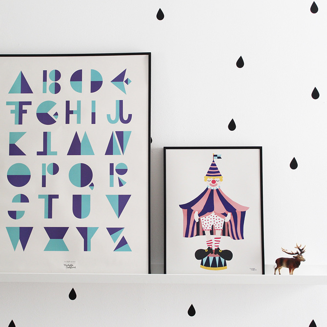 #nordic #design #graphic #illustration #danish #letters #simple #nordicliving #living #interior #kids #room #poster #alphabet #flip #blue