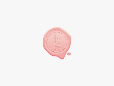 Brendaguardado #wedding #logotype #stamp #peach #logo #wax
