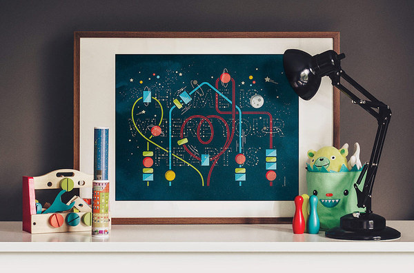 Home Is Where Your Heart Is (Glow In The Dark) — stellavie design manufaktur #heart #glow #home #kids