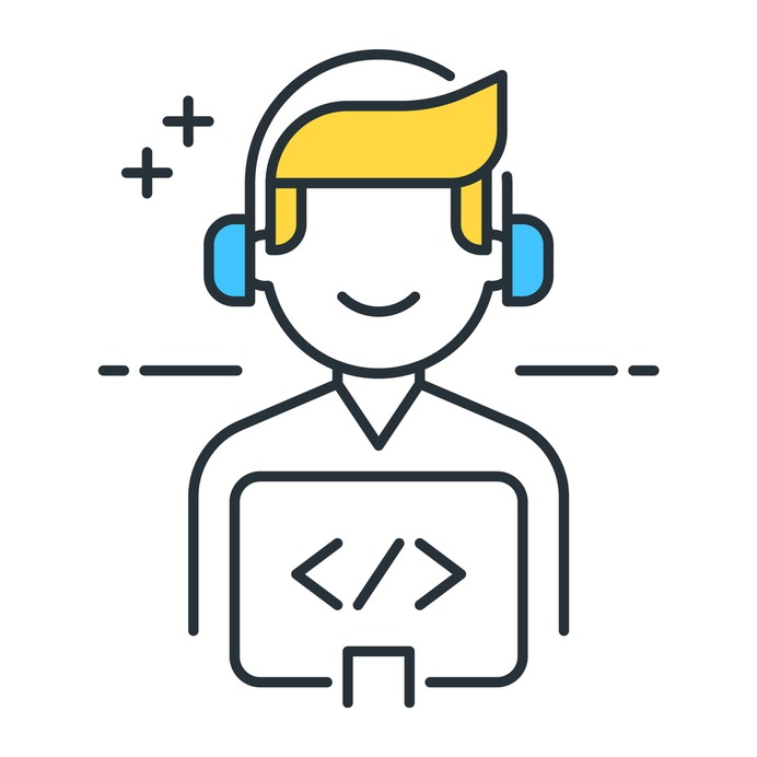 See more icon inspiration related to gamepad, game developer, freelance, game development, ui, professions and jobs, coding, web development, gaming, programming, electronics, computing, user, interface, screen, monitor, technology and computer on Flaticon.