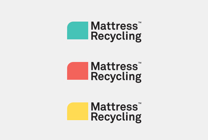 Mattress Recycling by Brief #logo #logotype #typography #colourful