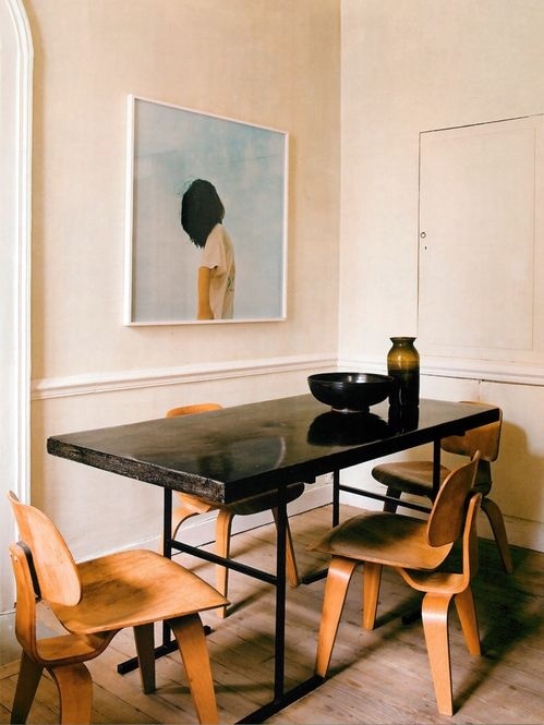 Mid century modern dining room.