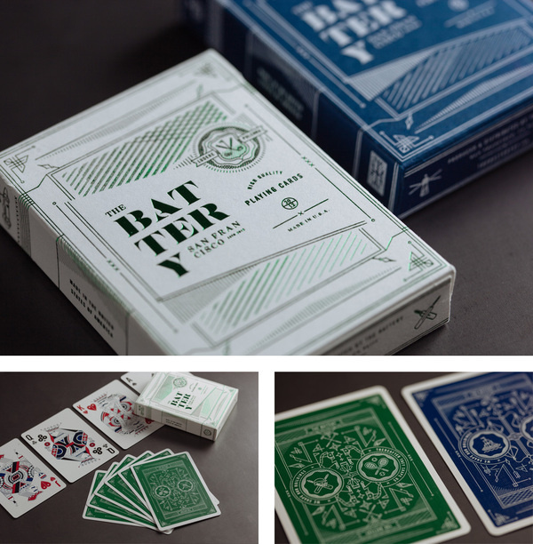 New Logo and Identity for The Battery by MM #print #design #playing #san #francisco #cards #california