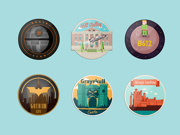 Impossible Magnets on Behance #b612 #imans #impossible #kings #monkey #island #skull #mordor #hill #park #oz #gray #valley #castle #atlantis #city #neverland #souvenirs #jurassic #star #death #heymikel #magnets #gotham