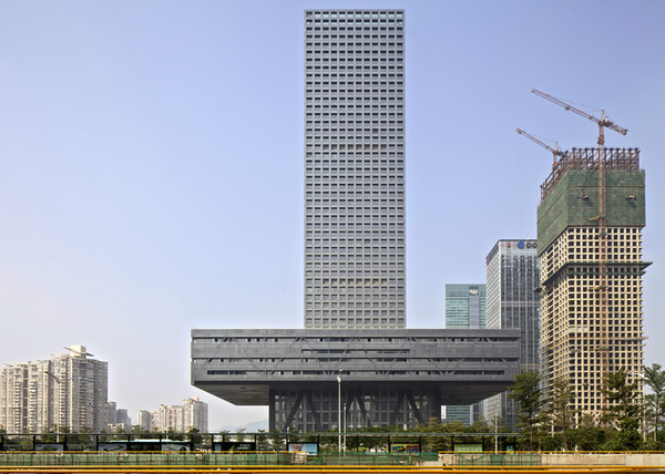 OMA completes Shenzhen Stock Exchange #rem #koolhaas #skyscraper #china #architecture