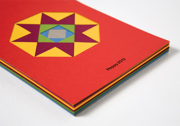 Happy 2013 #geometry #invitation #gracia #craft #colors #handmade #poster #papercut #txell