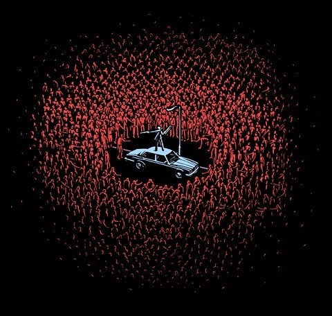 "The Horde" - Halloween, Zombies T-shirt by Aled Lewis #illustration