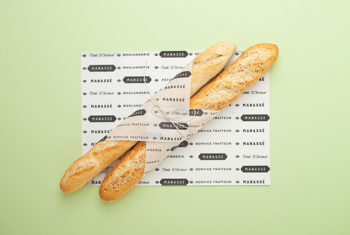The new luxurious french patisserie & boulangerie named Manassé was designed by minimal branding & corporate identity specialists from Mexi