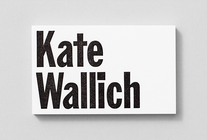 Kate Wallich by Shore #print #graphic design #business card
