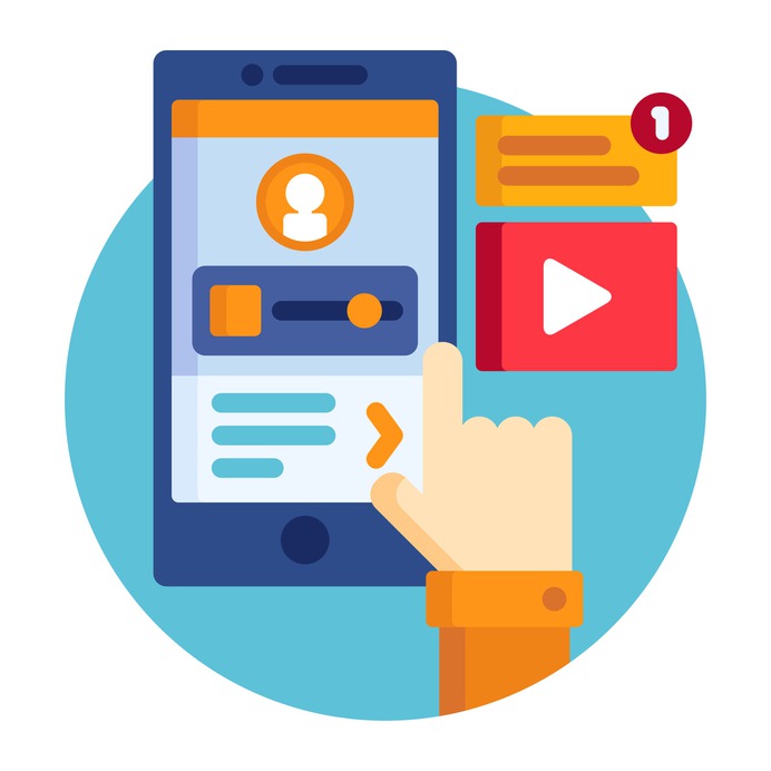 See more icon inspiration related to text, ui, multimedia, mobile app, hands and gestures, graphic design, applications, apps, mobile phone, communications, smartphone, social media, interface, cellphone and mobile on Flaticon.