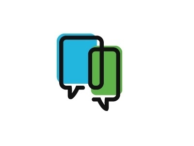 Dribbble - Mocapay Picture Mark by Benjamin Friesen #offset #connected #mocapay #blue #communication #green