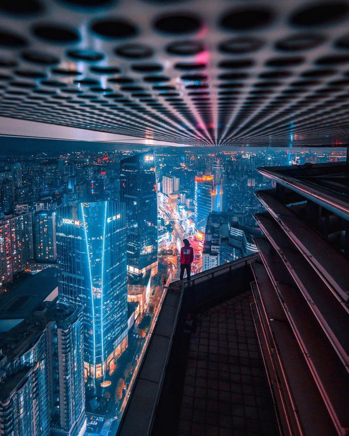 Neon, Moody and Cinematic Nightscapes of Shanghai and Beyond by Victor Chiang