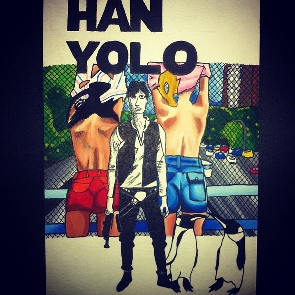 Han Yolo #starwars #watercolor #art #painting #ink