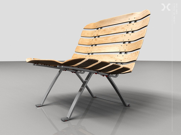 Deck Chair #chair #design #industrial #skate #skateboard