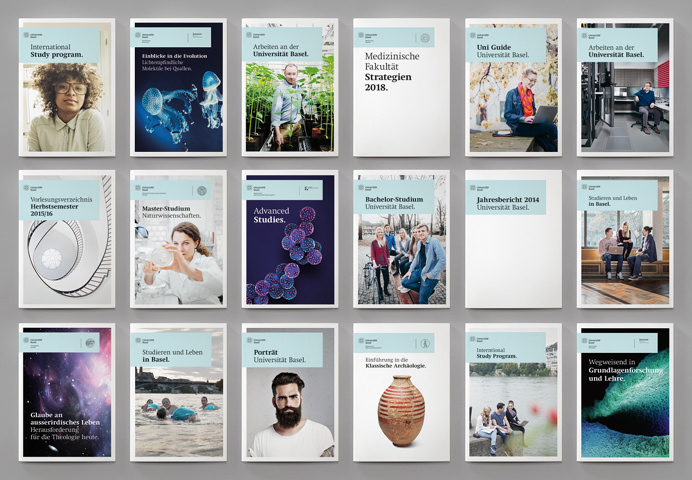Universität Basel by NEW ID #brand #identity #system #university #college #minimal #layout
