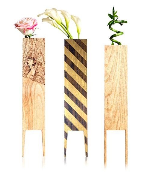 LEBORED Limited Edition Wood Vases Design Milk #wood #vase #plants