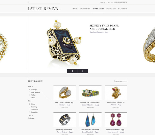 Latest Revival | Hugo & Marie #website #web #ui