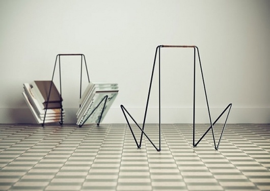 Miss Moss #furniture #wire #minimalist #rack #magazine
