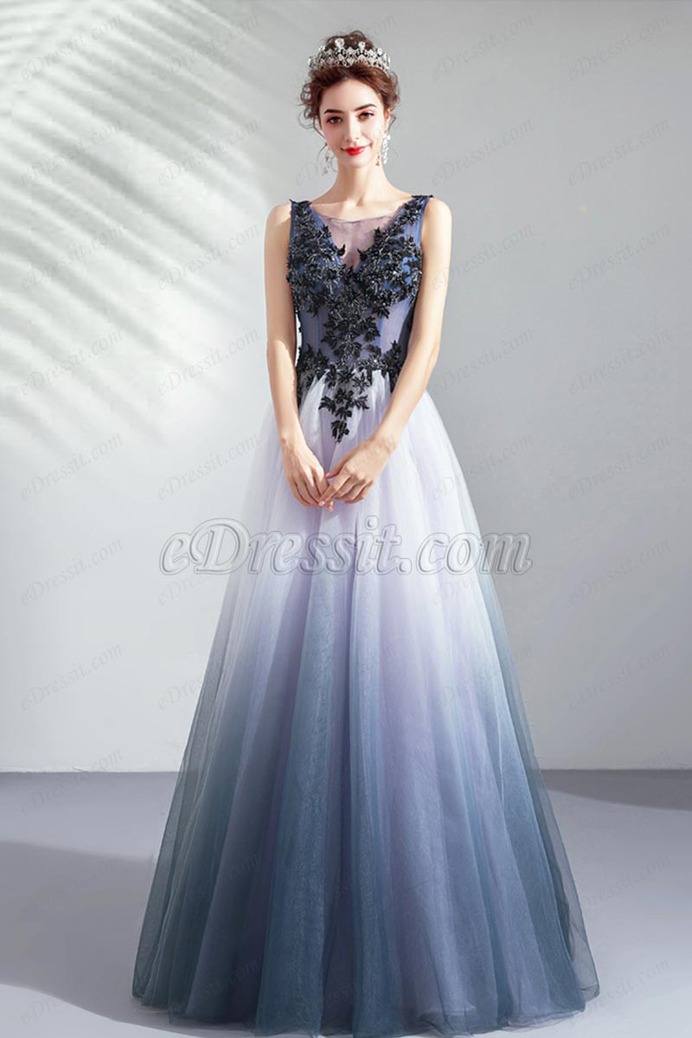 eDressit New V-Cut Embroidery Lace Tulle Women Party Dress (36224308)
