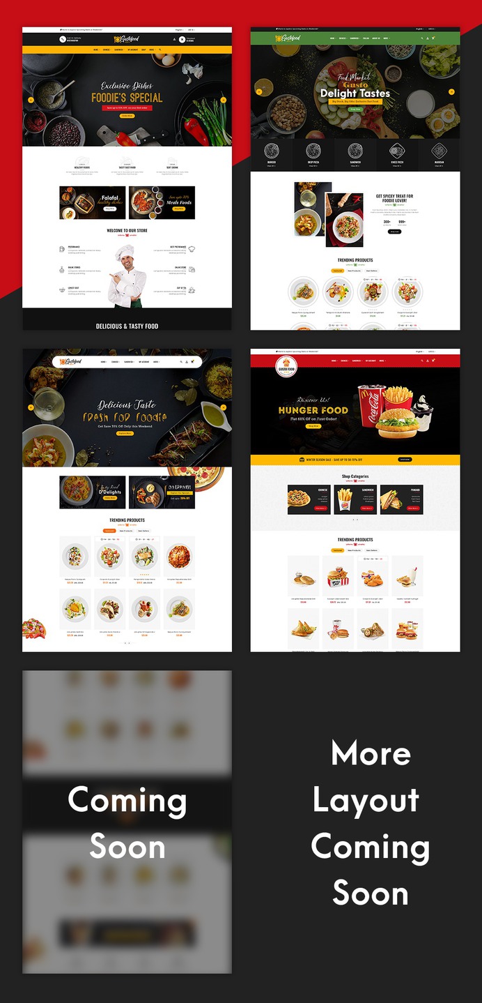 #Gusto #Food & #Restaurants - #Prestashop #Responsive #Theme | #TemplateTrip #eCommerce #Website #Design #Template