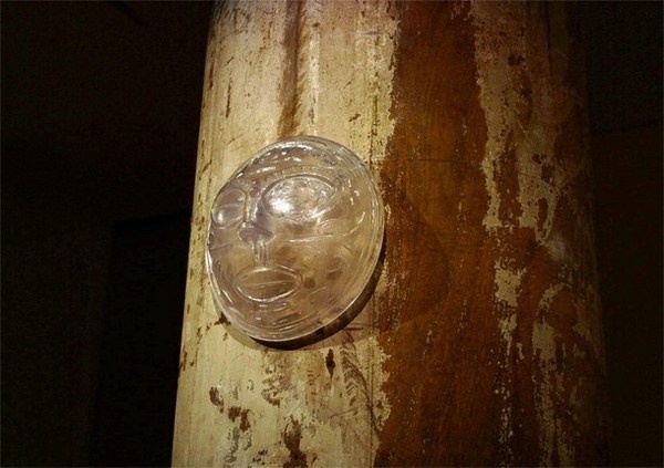 Art exhibition for End of the world a mask detail by artist Mariko Mori #21122012 #meditative #exhibition #sculptures #art #doomsday