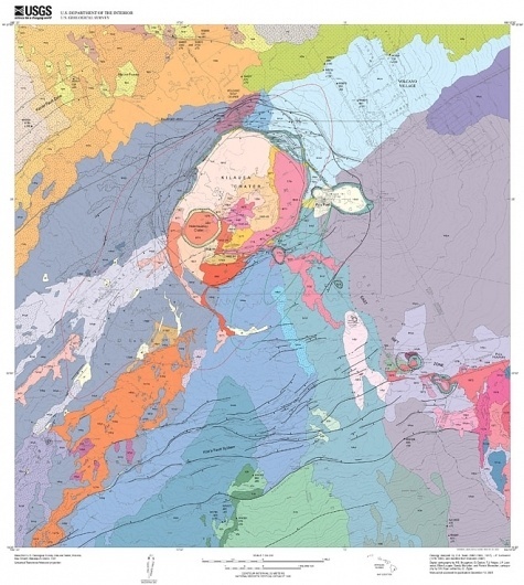 Beautiful Destruction: 11 Gorgeous Geological Maps of Volcanoes | Wired Science | Wired.com #science #map