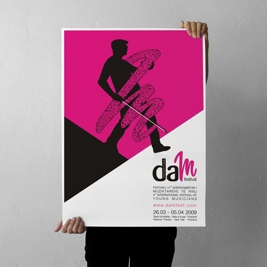 projectgraphics - typo/graphic posters #poster #prishtina #kosovo #projectgraphics #dam festival 2009