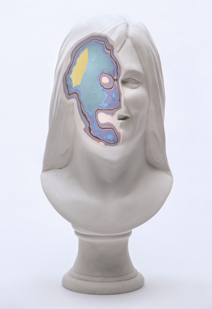 Colorfully Eroded Busts Explore Abstract Perceptions of Interiority by Christina West | Colossal