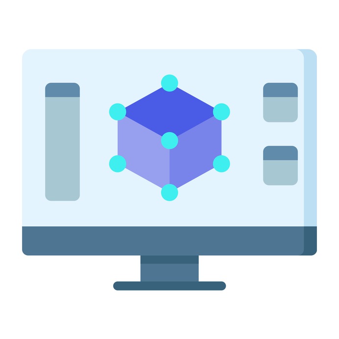 See more icon inspiration related to program, 3d, design, monitor, 3d modeling, art and design, modeling, electronics, screen and computer on Flaticon.