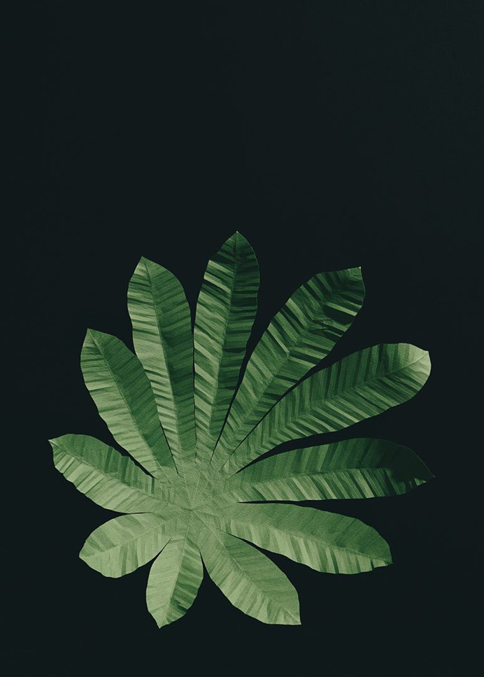 Paper Leaves Wallpaper