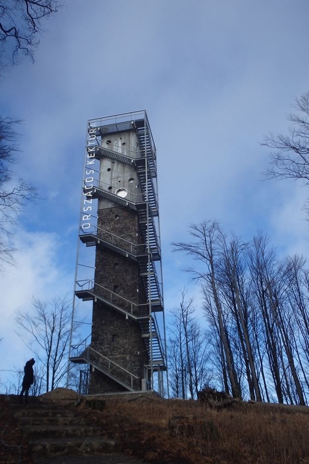 Galyateto Lookout Tower in Matra Mountains, Hungary