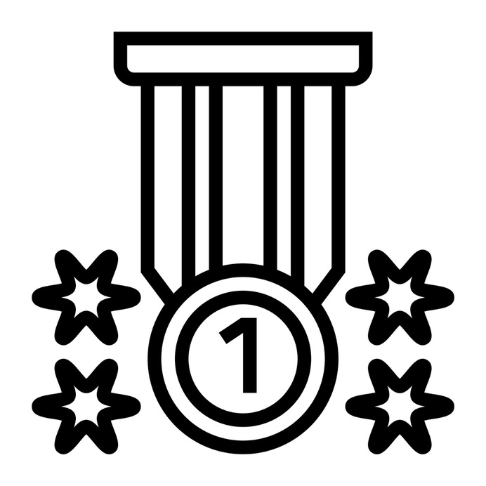 See more icon inspiration related to medal, best, first, medallion, win, sports and competition, champion, badge, winner, award and sports on Flaticon.