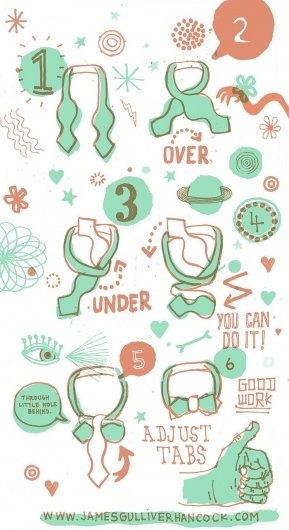 Bow Tie | James Gulliver Hancock #illustration #hand #drawn
