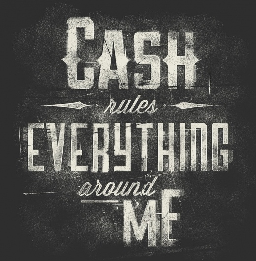 C.R.E.A.M - Kent Floris Illustration #floris #kent #typography