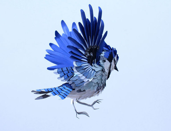 paper bird sculptures by diana beltran herrera #paper #bird