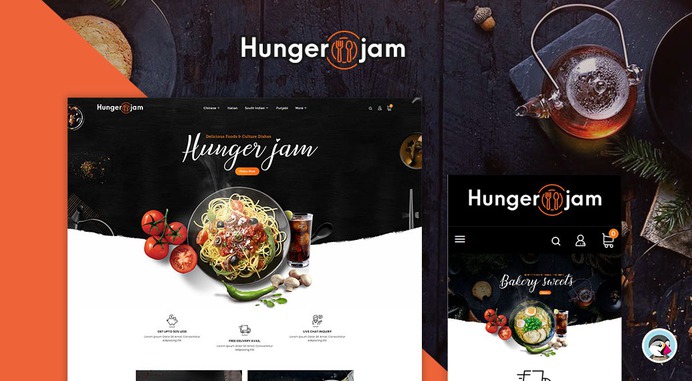 #Hunger #Jam - #Food & #Dishes - #Prestashop #Responsive #Theme | #TemplateTrip #eCommerce #Website #Design #Template