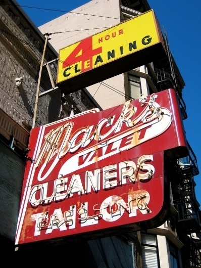 All sizes | Mack's Valet Cleaners, San Francisco, CA | Flickr - Photo Sharing! #sign #neon