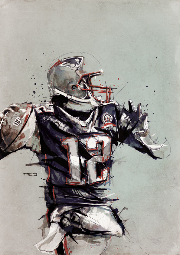 Illustration – Inspiration | Your daily dose of creativity! #nfl #iron #grid #illustration #america #football