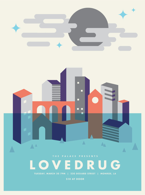 Lovedrug Poster - Jake Dugard #lovedrug #illustration #poster