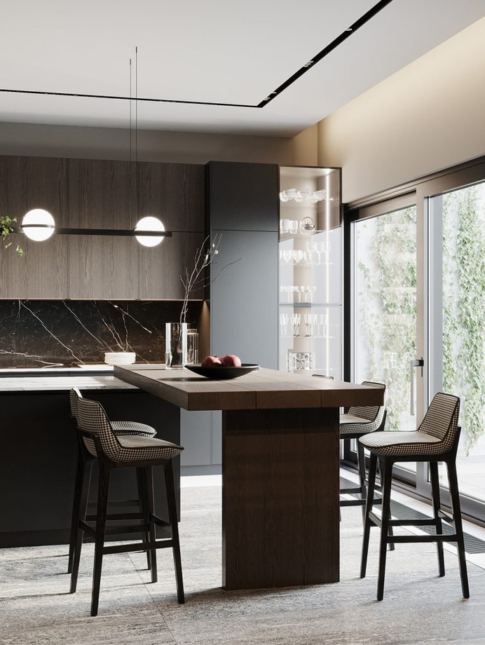 Dark living room