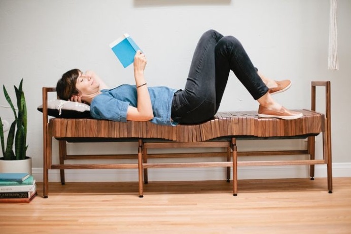 Sitskie is a molding block #bench that lets you have #comfort in #style. With #wood on top, and a cushion at the bottom, this is one #unique