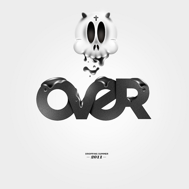OVER #inspiration #illustration #typography